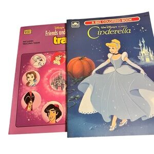 Disney Cinderella and Friends Coloring Set - Blue and Pink